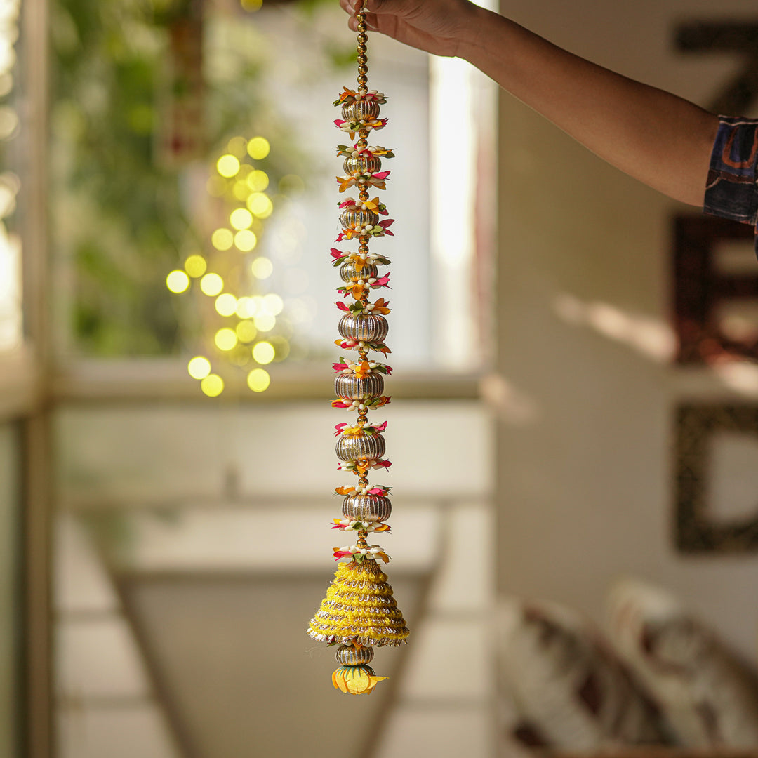Handmade Gota Patti Floral Hanging