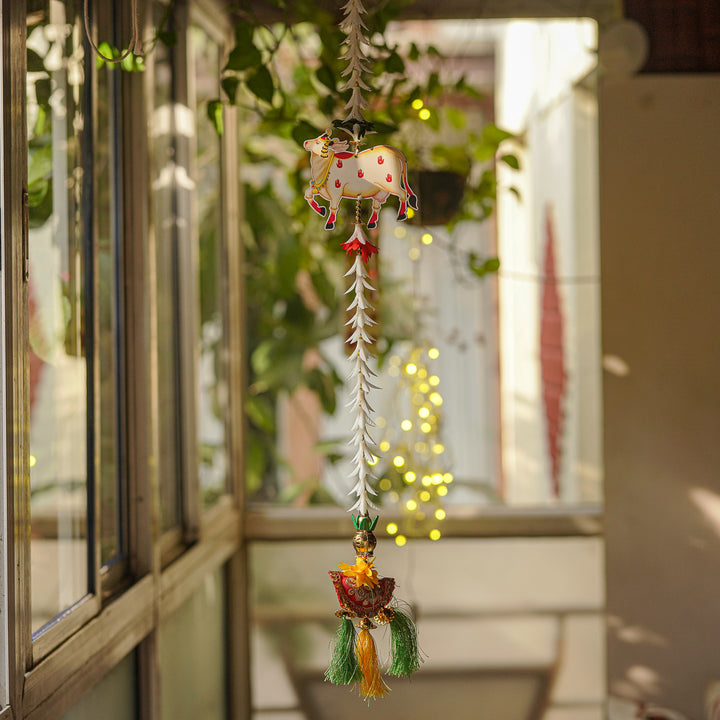 Handmade Rajnigandha Pichwai Hanging