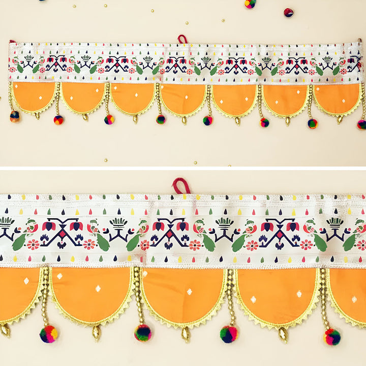 36 Inch | Paithani Handmade Beaded Decorative Silk Toran