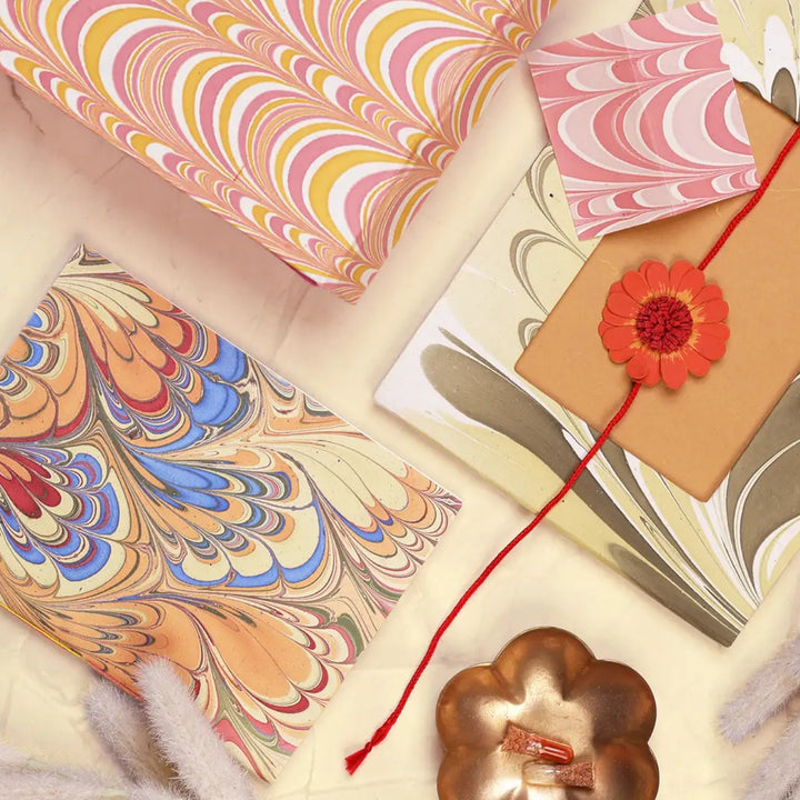 Eco-Friendly Festive Rakhi Hamper | Includes 1 Notebook, 1 Photo Frame, 1 Rakhi, 1 Roli Chawal & 1 Greeting Card