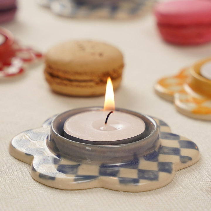 Handpainted Imara Tealight Holders | Set of 3