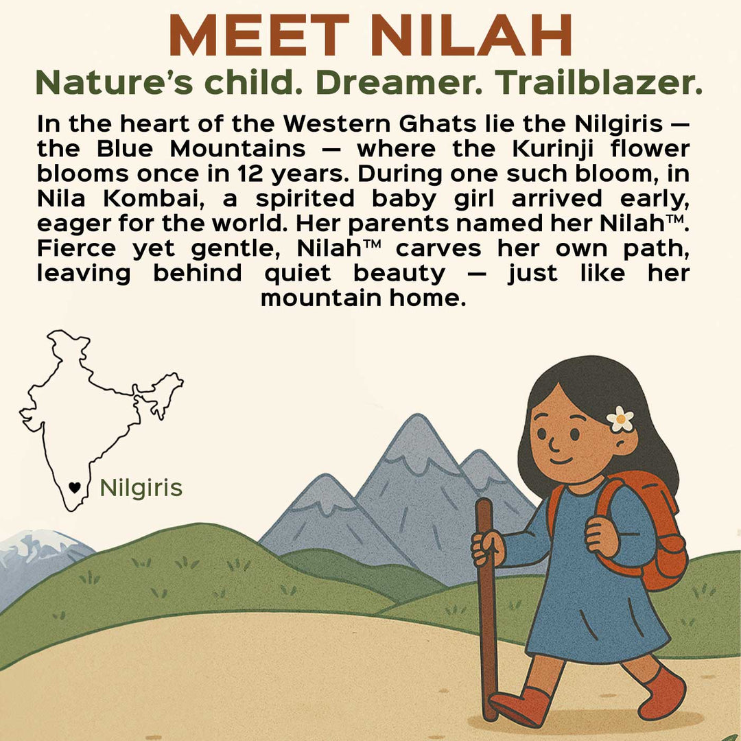 Nilah in High Waist Dress With Changeable Outfits | Soft Hand-Stitched Sustainable Indian Play Doll