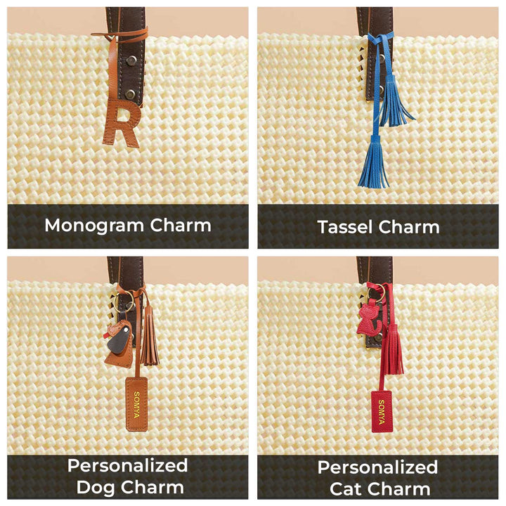 Pastel Stripes Handmade Wire Koodai Tote Bag