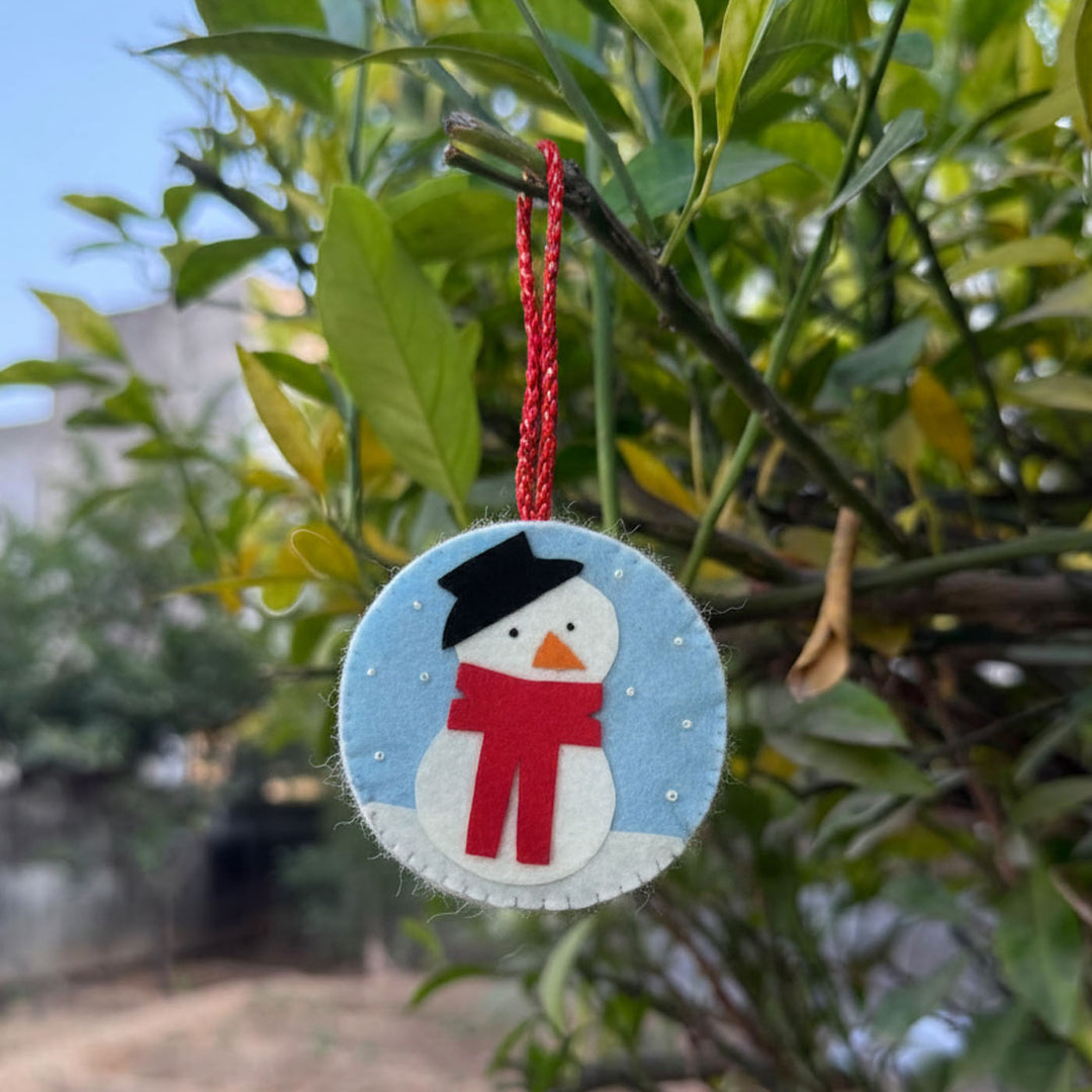 5 Pc | Colorful Handmade Felt Christmas Ornament