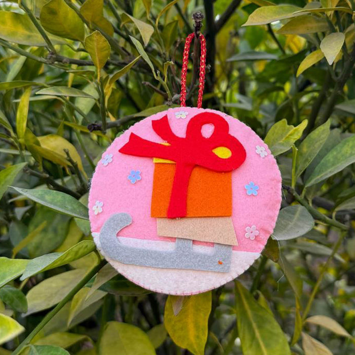 5 Pc | Colorful Handmade Felt Christmas Ornament