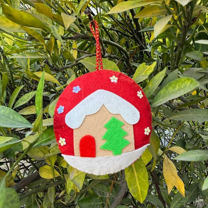 5 Pc | Colorful Handmade Felt Christmas Ornament