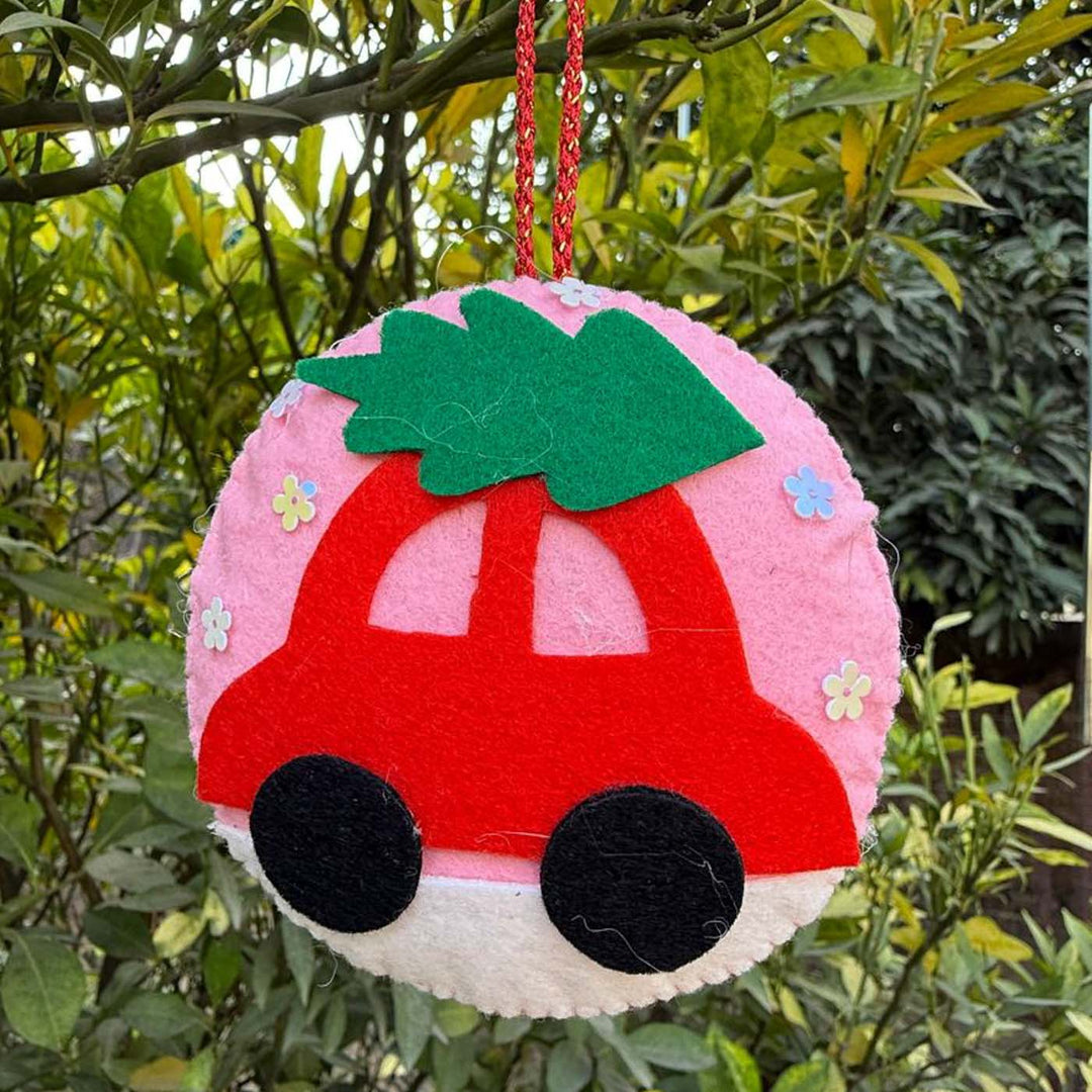 5 Pc | Colorful Handmade Felt Christmas Ornament