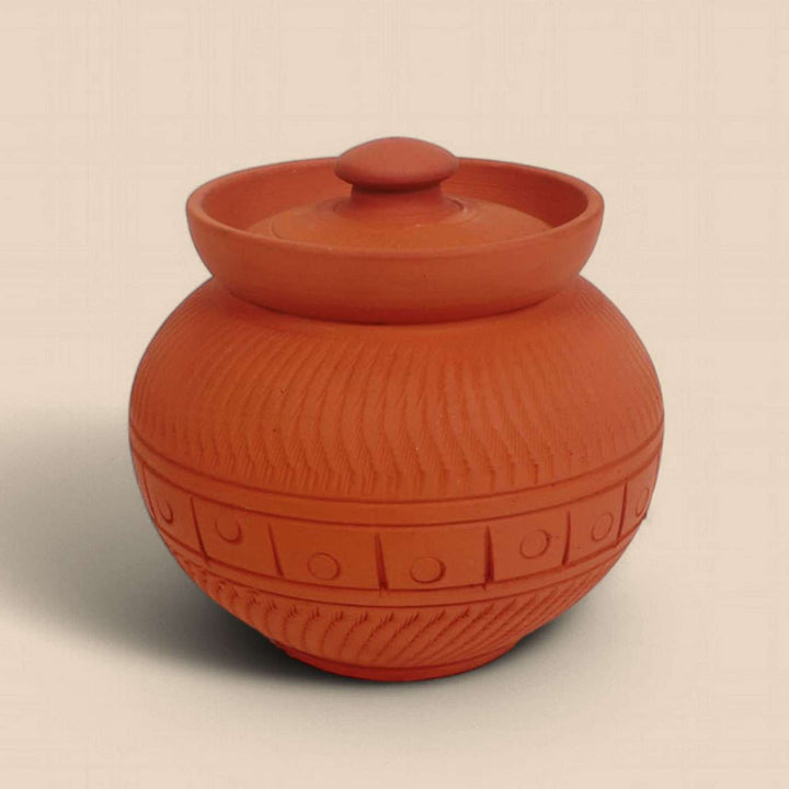 Handmade Maharaja Terracotta Sugar Pot