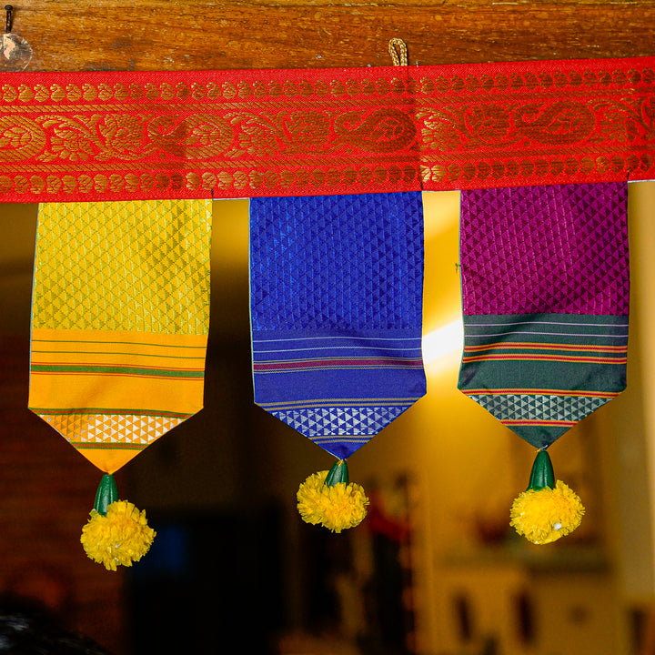 40 Inch | Handmade Khun Fabric Rangrekha Toran