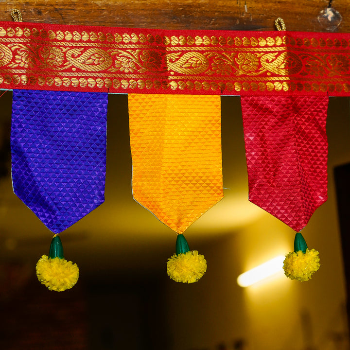 40 Inch | Handmade Khun Fabric Phool Toran