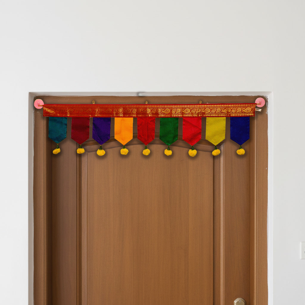 40 Inch | Handmade Khun Fabric Phool Toran