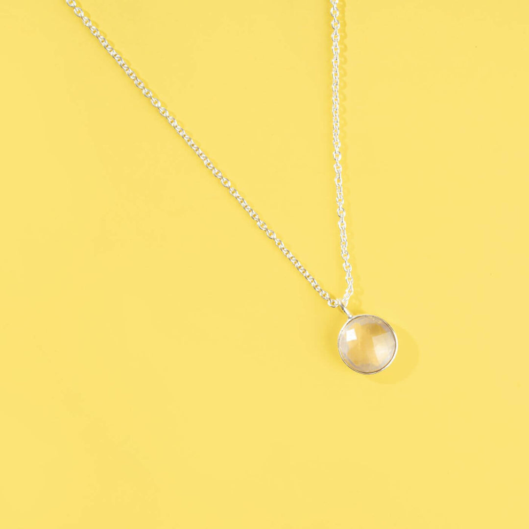 Handcrafted Healing Stone Brass Necklace