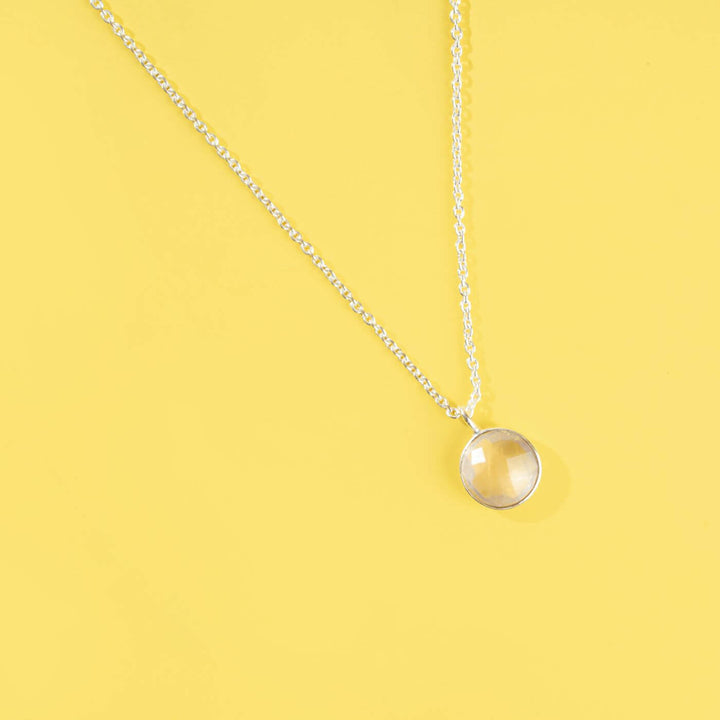 Handcrafted Healing Stone Brass Necklace