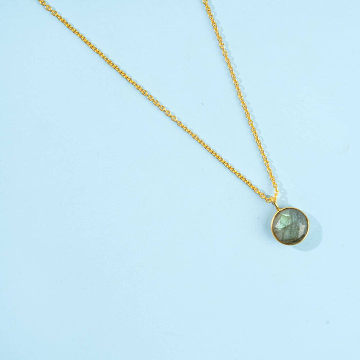 Handcrafted Healing Stone 18k Gold Necklace - Zwende