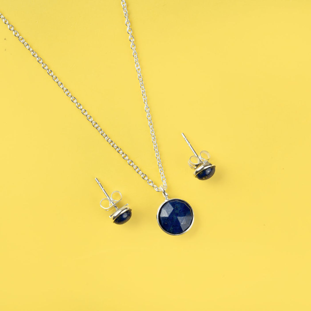 Handcrafted Healing Stone Brass Necklace