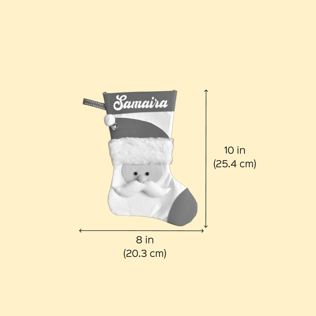 Personalized Santa Theme Felt Christmas Stocking