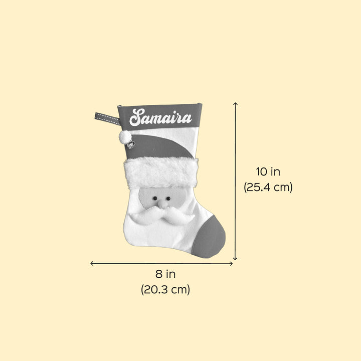 Personalized Santa Theme Felt Christmas Stocking