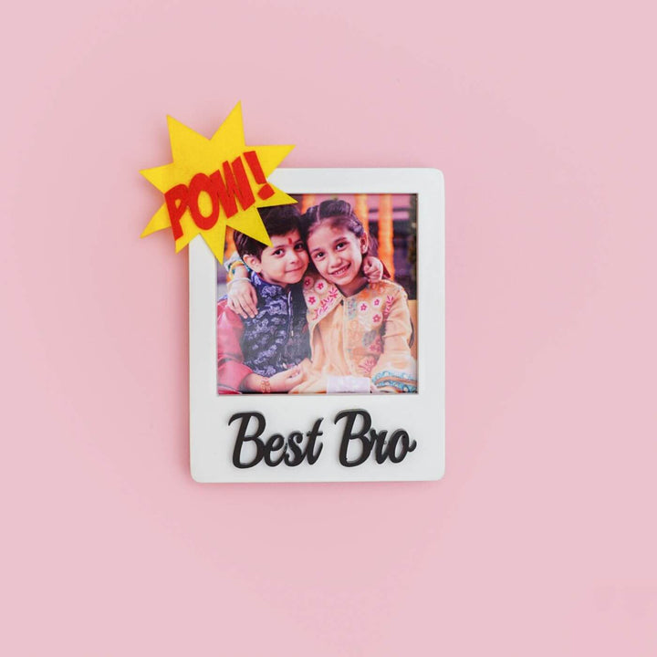 Personalized Best Sibling Fridge Magnet with Photo