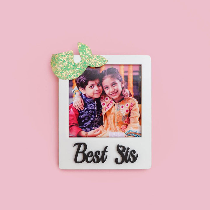 Personalized Best Sibling Fridge Magnet with Photo