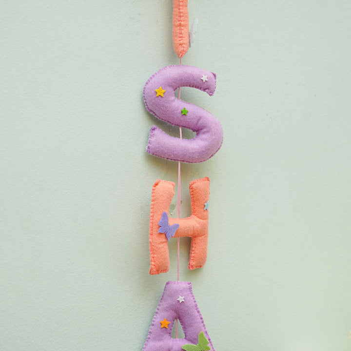 Personalized Handmade Rainbow Vertical Felt Bunting for Kids
