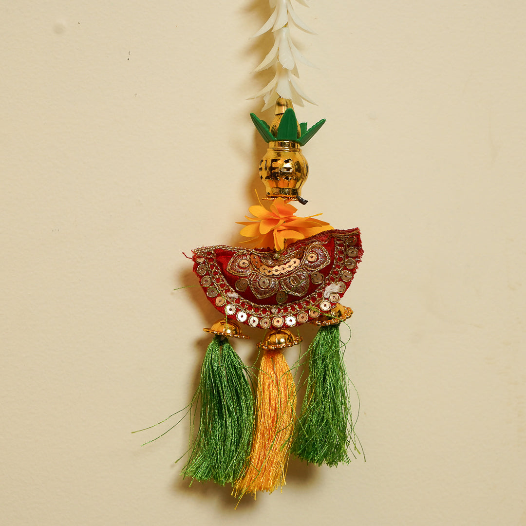 Handmade Rajnigandha Pichwai Hanging