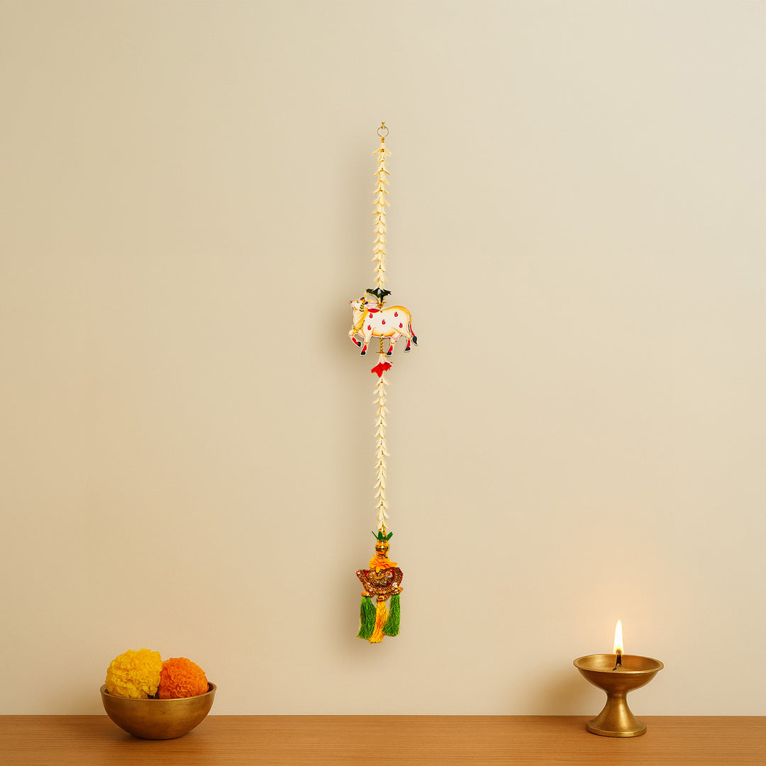Handmade Rajnigandha Pichwai Hanging
