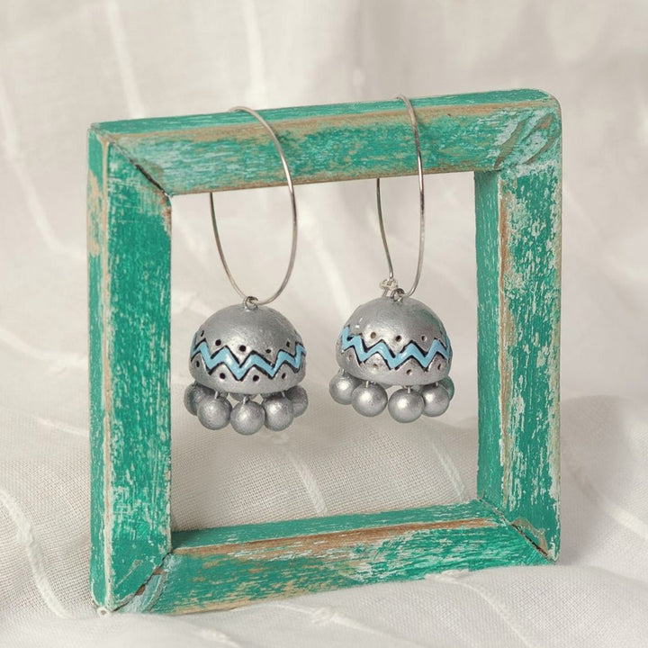 Handmade Silver Fusion Terracotta Earrings