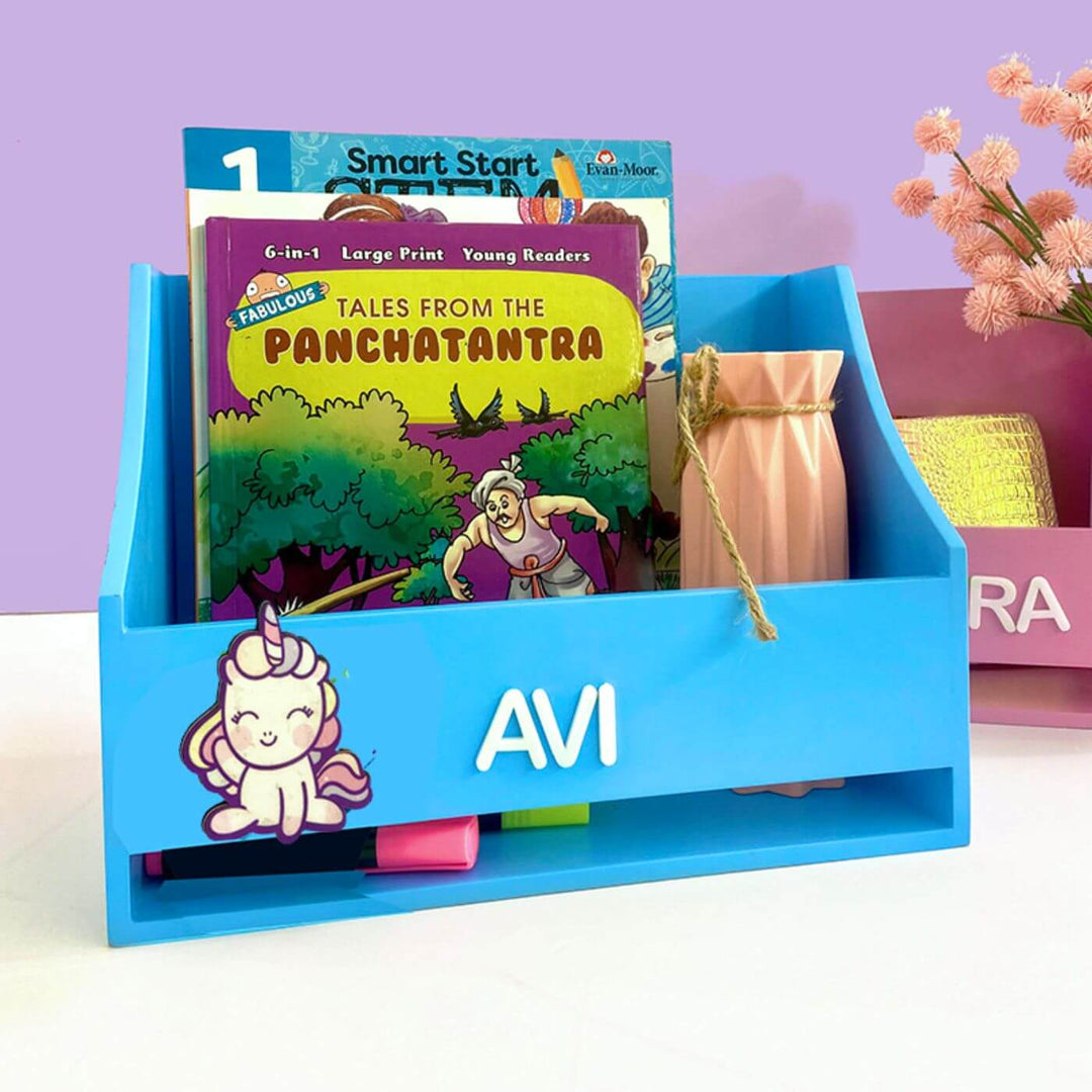 Personalized Wooden Book Rack For Kids