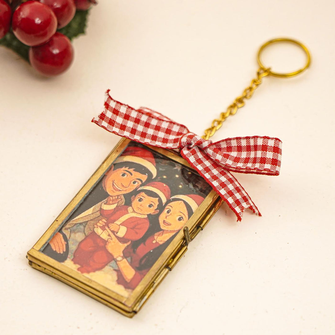 Photo Personalized Vintage Glass Christmas Ornament