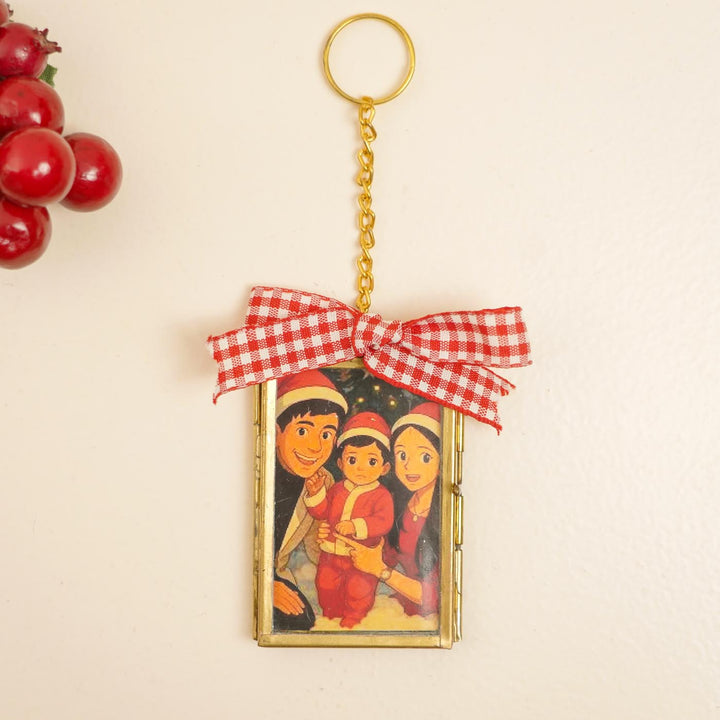 Photo Personalized Vintage Glass Christmas Ornament