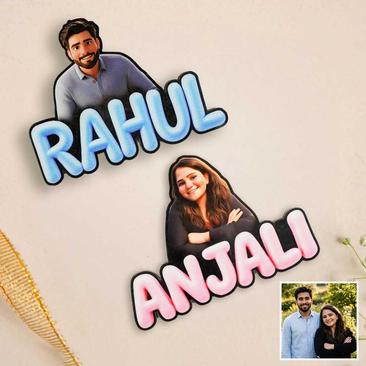 Photo Personalized Caricature Acrylic Fridge Magnet