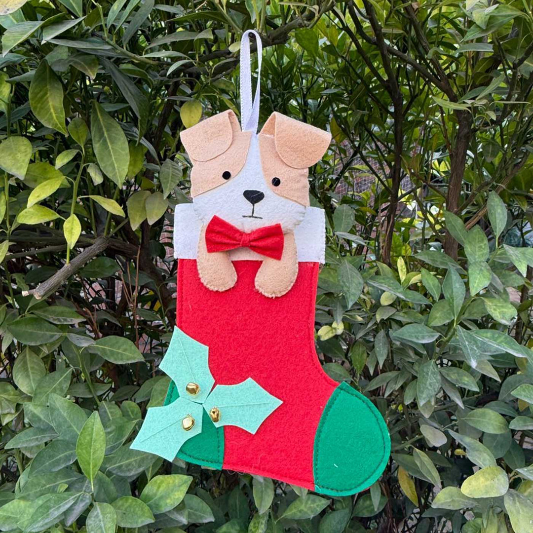 3 Pc | Personalized Felt Dog Christmas Ornament