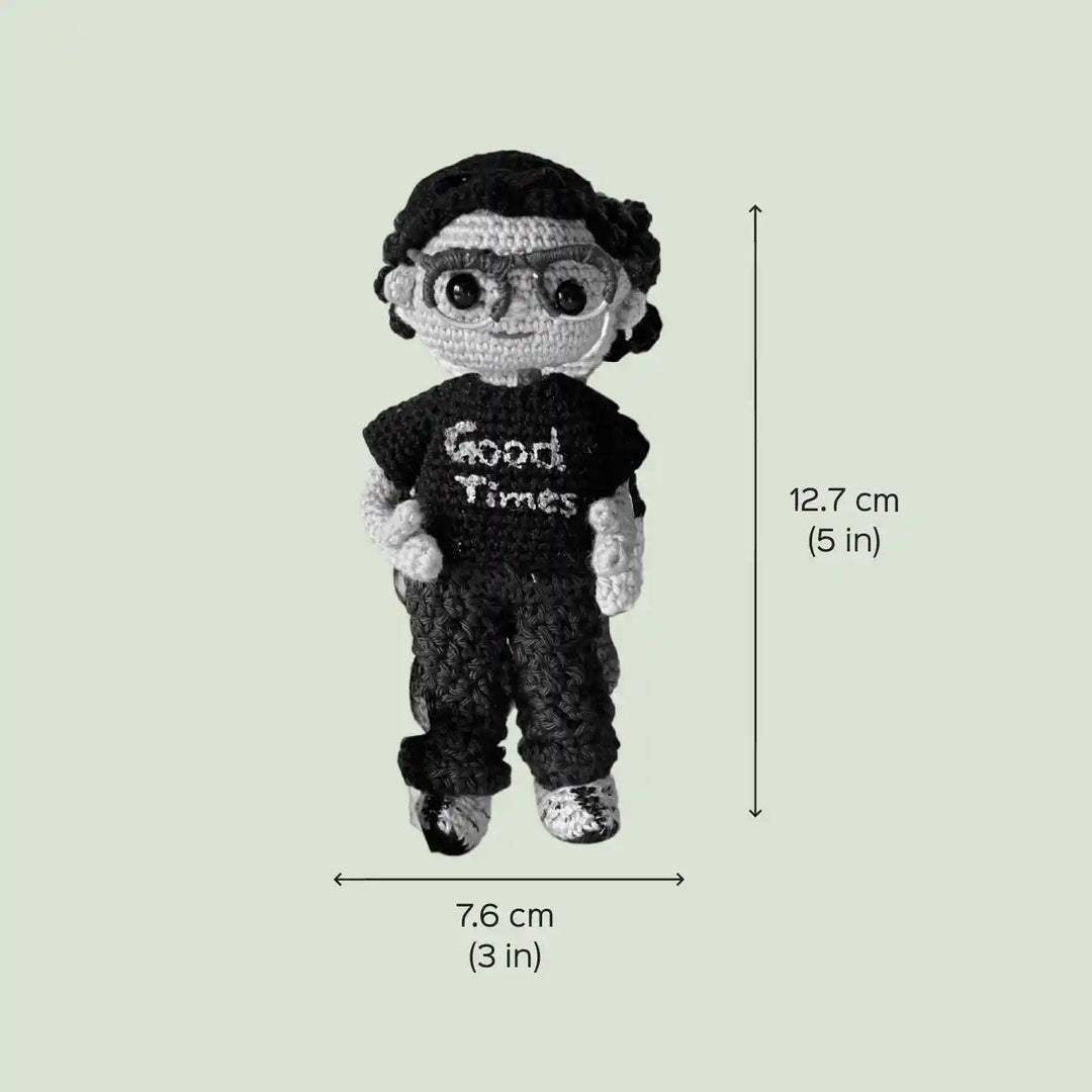 Photo Personalized Handmade Crochet Cotton Replica Doll
