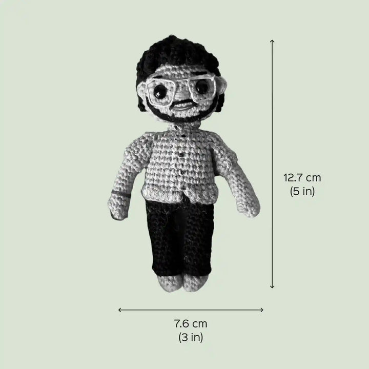 Photo Personalized Handmade Crochet Cotton Replica Doll