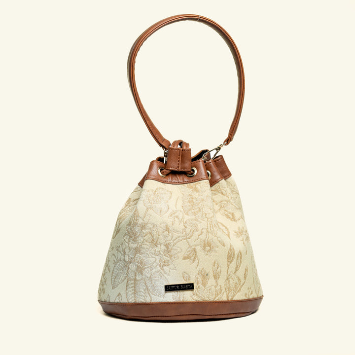 Mishri Jacquard Bucket Handbag