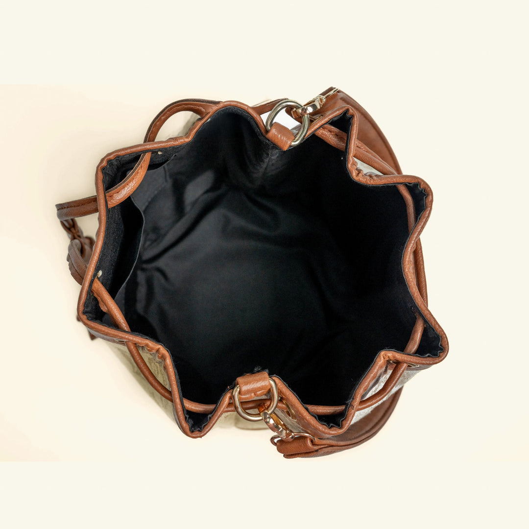 Mishri Jacquard Bucket Handbag
