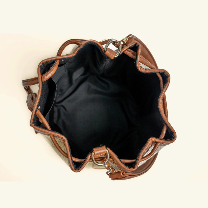 Mishri Jacquard Bucket Handbag