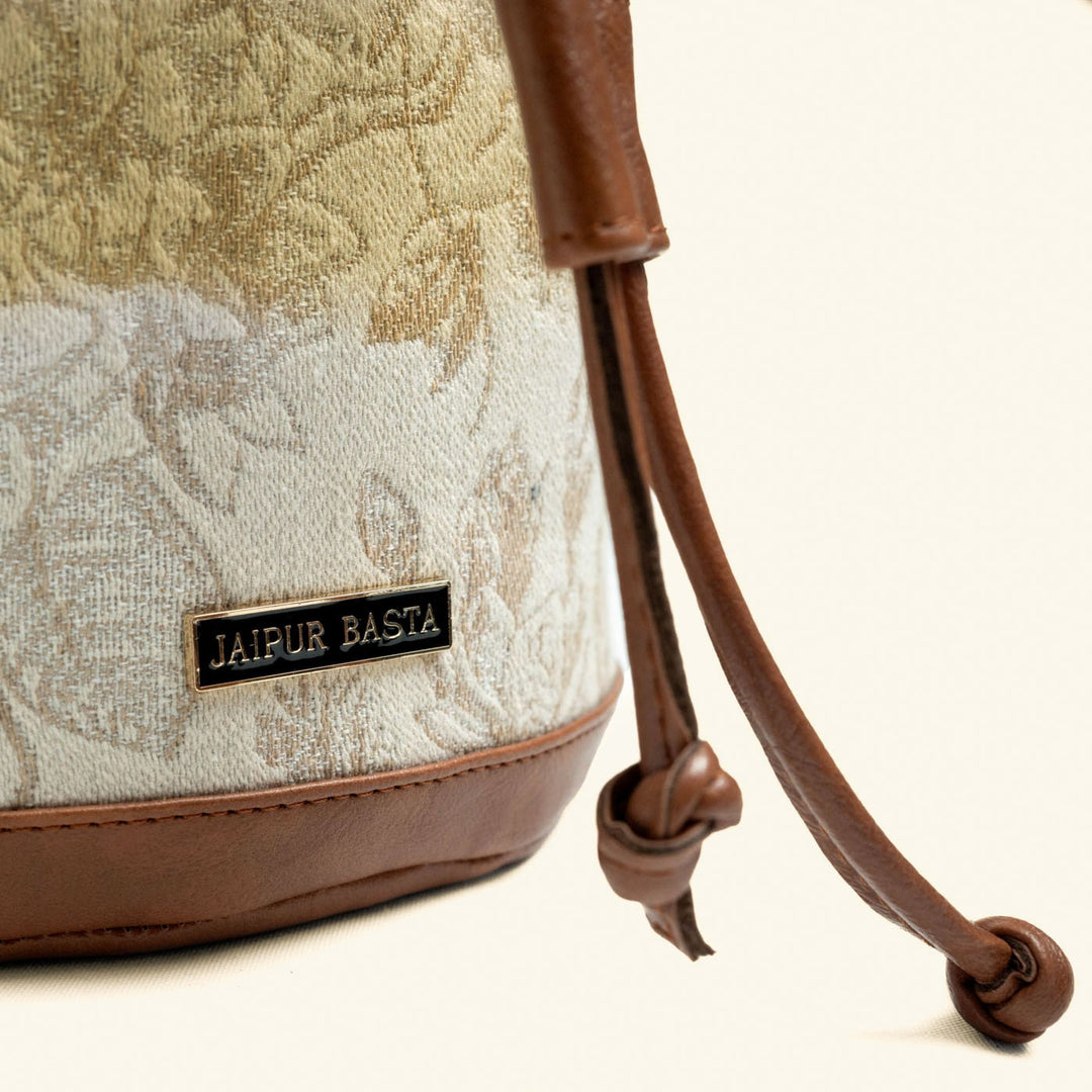 Mishri Jacquard Bucket Handbag