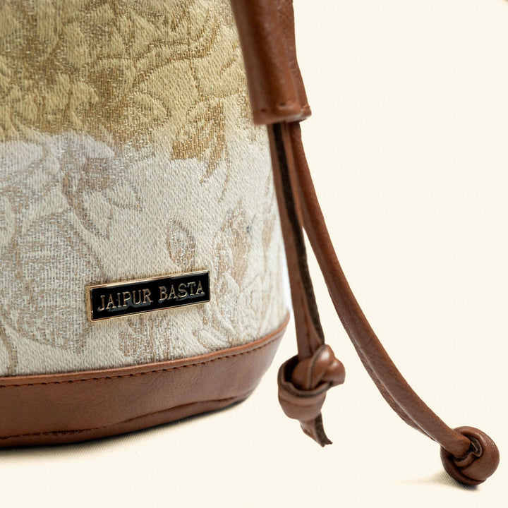 Mishri Jacquard Bucket Handbag