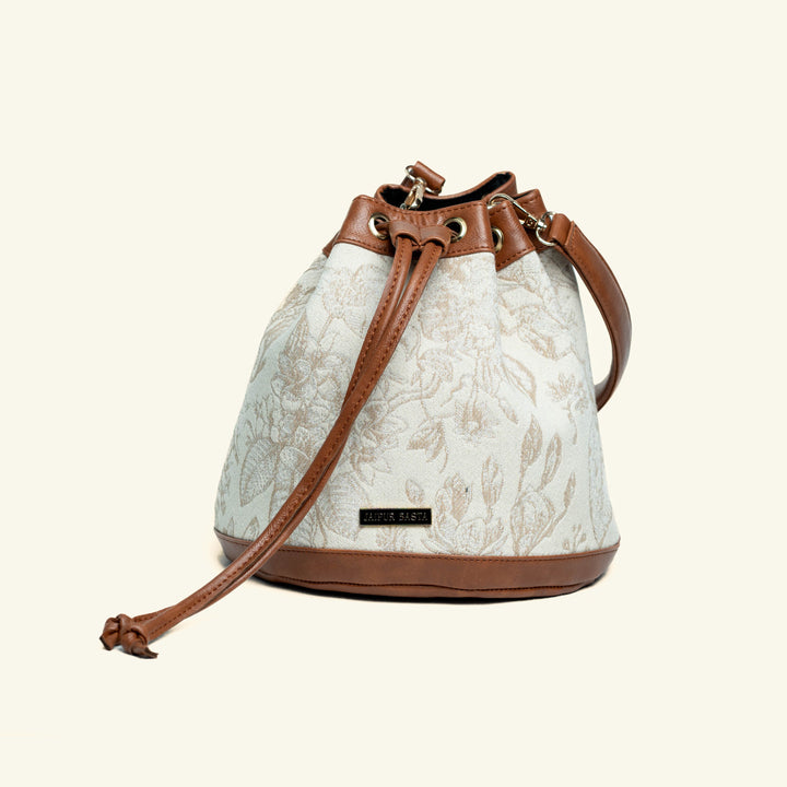 Mishri Jacquard Bucket Handbag