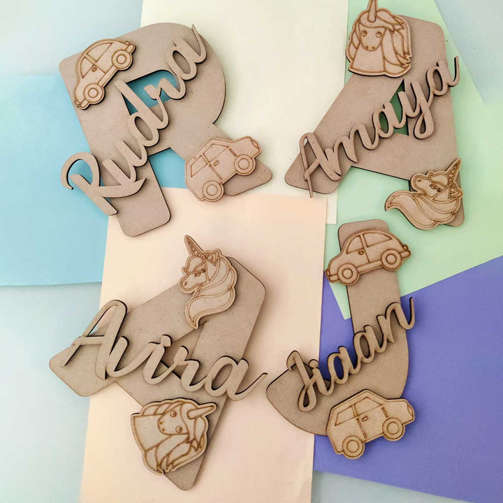 Personalized Handmade Monogram DIY Kit | Set of 5