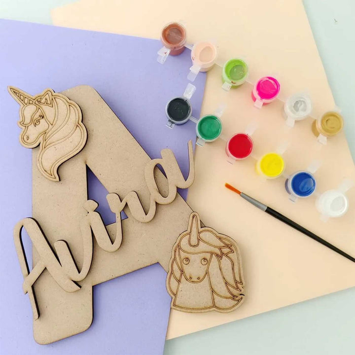 Personalized Handmade Monogram DIY Kit | Set of 5