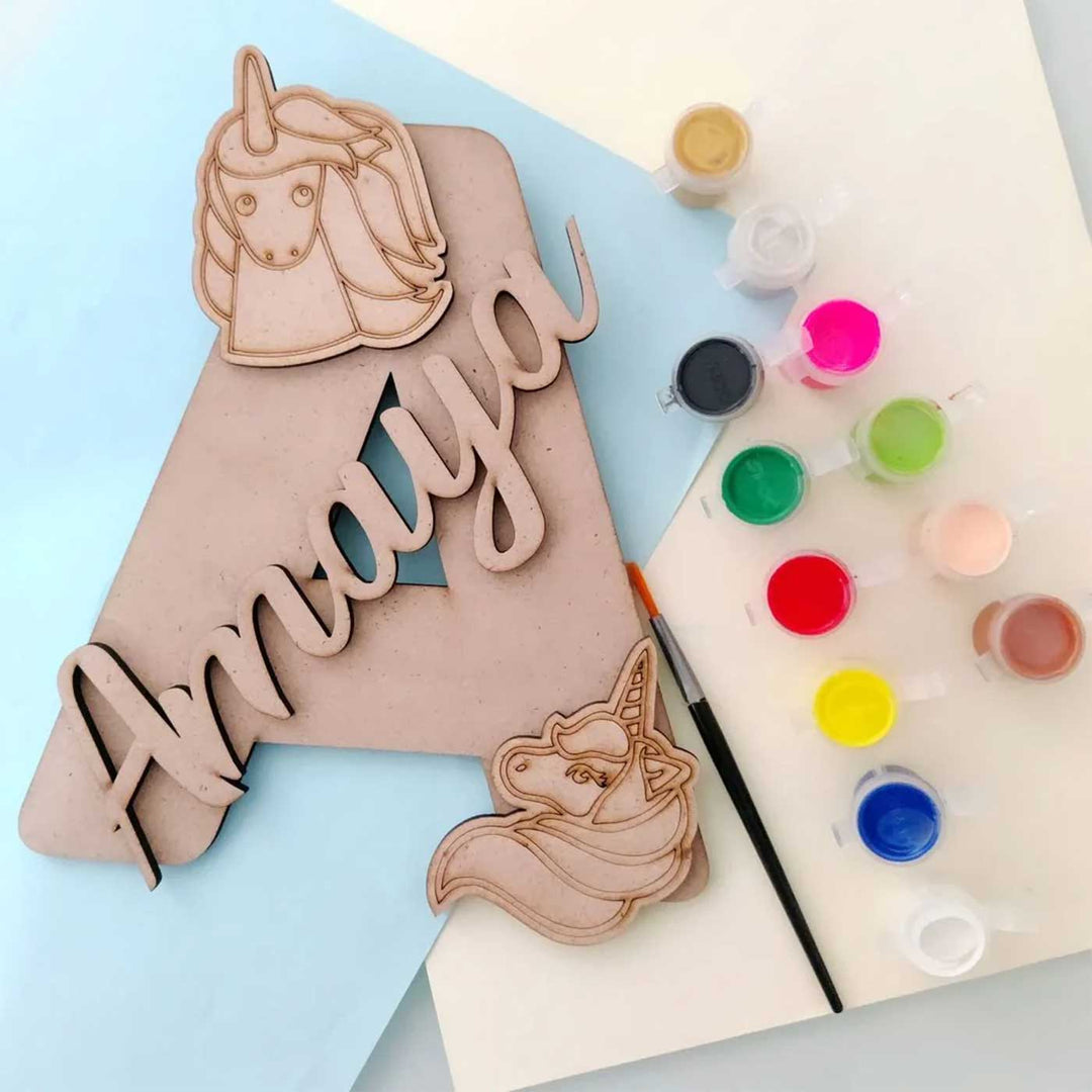 Personalized Handmade Monogram DIY Kit | Set of 5