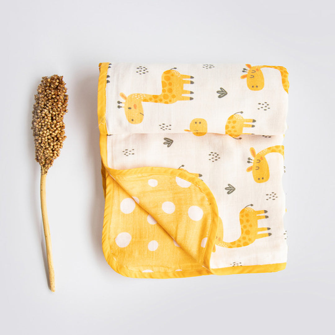 Personalized Reversible Unicorn Kids Dohar | 0-4 Years