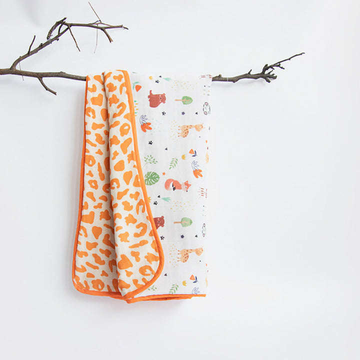 Personalized Reversible Baby Animals Kids Dohar | 0-4 Years