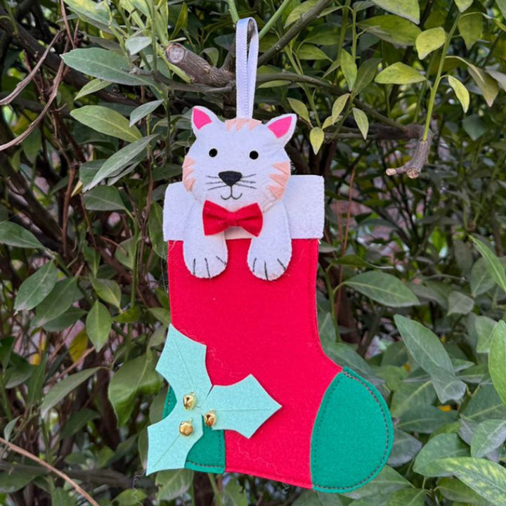 3 Pc | Personalized Felt Pet Christmas Ornament