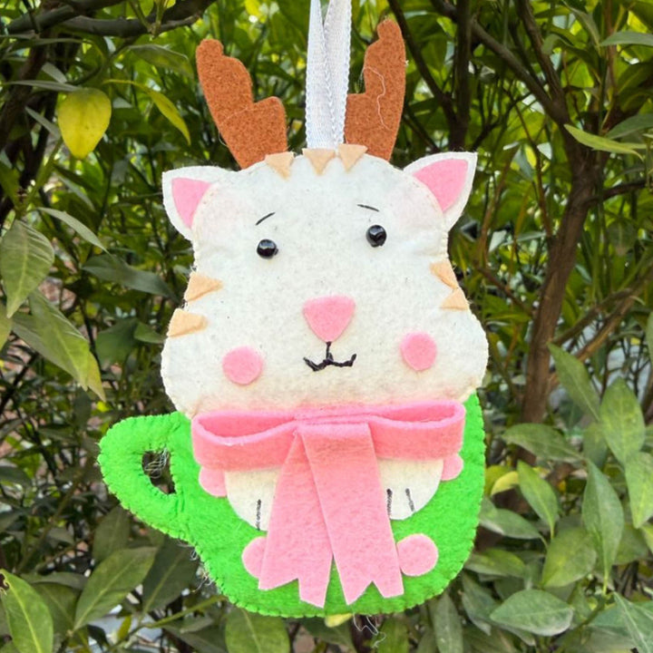 3 Pc | Personalized Felt Pet Christmas Ornament