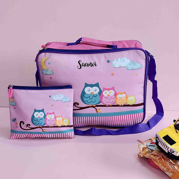 Personalised Printed Overnight Bag with Pouch for Kids