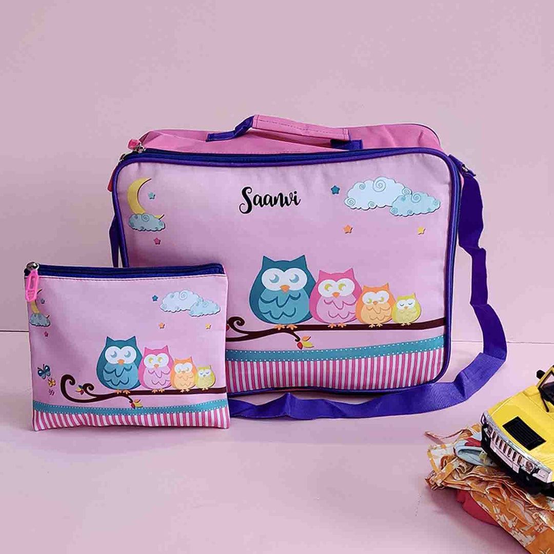 Personalised Printed Overnight Bag with Pouch for Kids