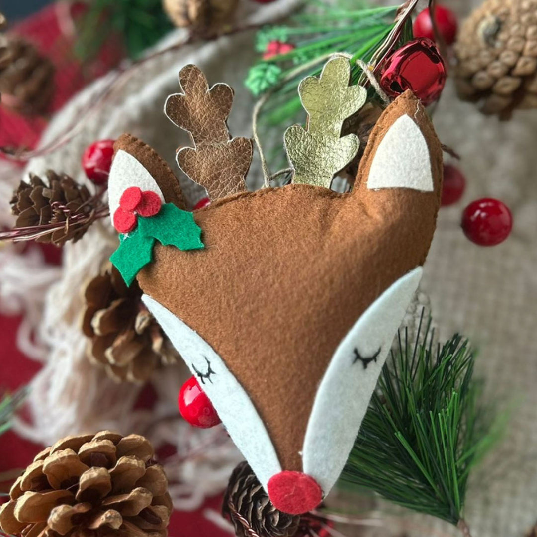 5 Pc | Colorful Felt Christmas Tree Hanging Ornaments